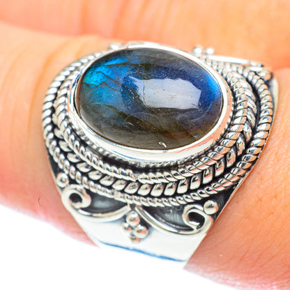 Labradorite Rings handcrafted by Ana Silver Co - RING56331