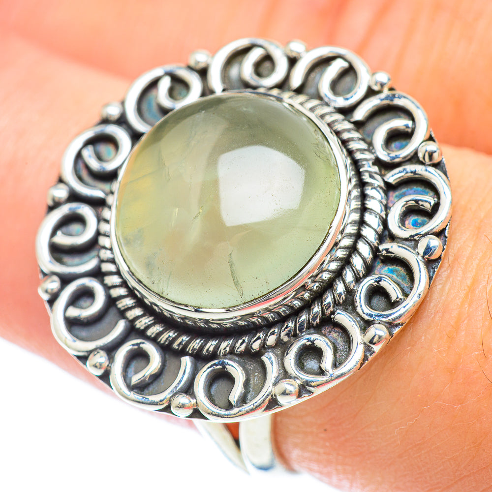 Prehnite Rings handcrafted by Ana Silver Co - RING56338