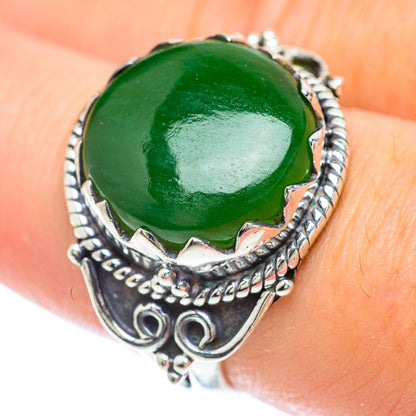 Nephrite Jade Rings handcrafted by Ana Silver Co - RING56339