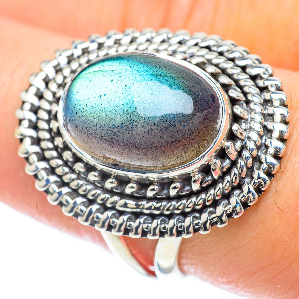 Labradorite Rings handcrafted by Ana Silver Co - RING56340