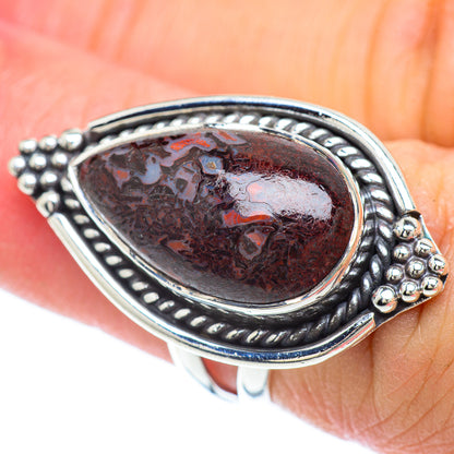Russian Eudialyte Rings handcrafted by Ana Silver Co - RING56341
