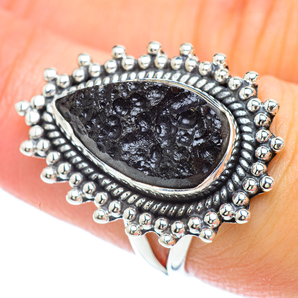Tektite Rings handcrafted by Ana Silver Co - RING56355