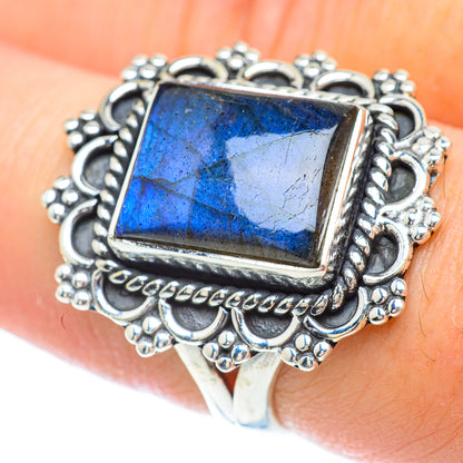 Labradorite Rings handcrafted by Ana Silver Co - RING56358