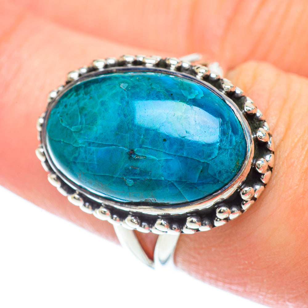 Chrysocolla Rings handcrafted by Ana Silver Co - RING56359