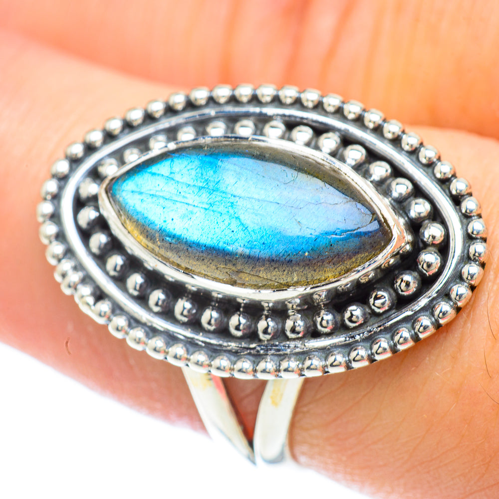 Labradorite Rings handcrafted by Ana Silver Co - RING56363