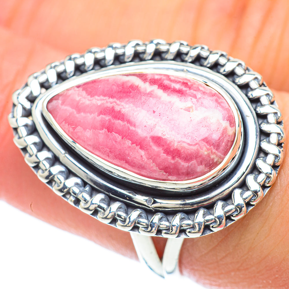 Rhodochrosite Rings handcrafted by Ana Silver Co - RING56375