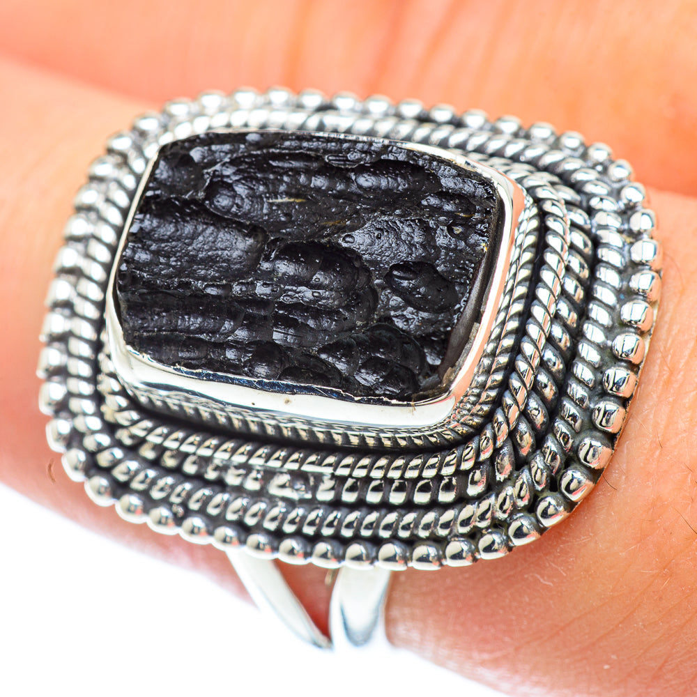 Tektite Rings handcrafted by Ana Silver Co - RING56378