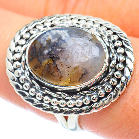 Scenic Dendritic Agate Rings handcrafted by Ana Silver Co - RING56381