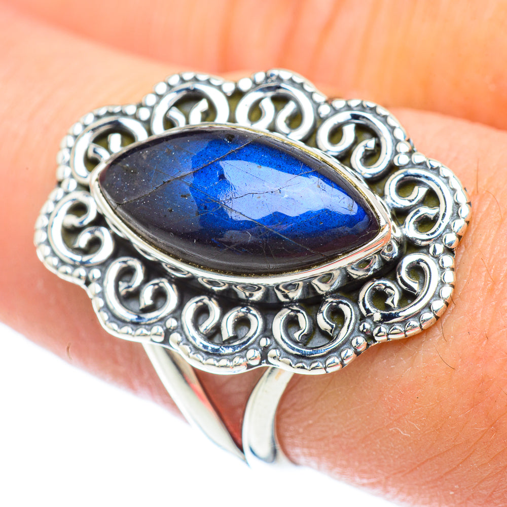 Labradorite Rings handcrafted by Ana Silver Co - RING56387