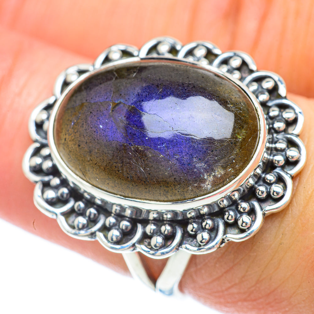 Labradorite Rings handcrafted by Ana Silver Co - RING56389