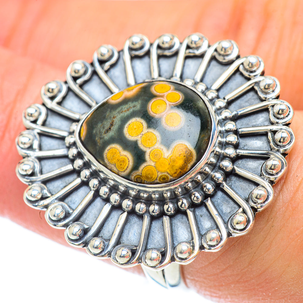 Ocean Jasper Rings handcrafted by Ana Silver Co - RING56393