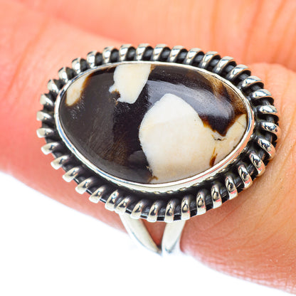 Peanut Wood Jasper Rings handcrafted by Ana Silver Co - RING56395