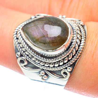 Labradorite Rings handcrafted by Ana Silver Co - RING56402