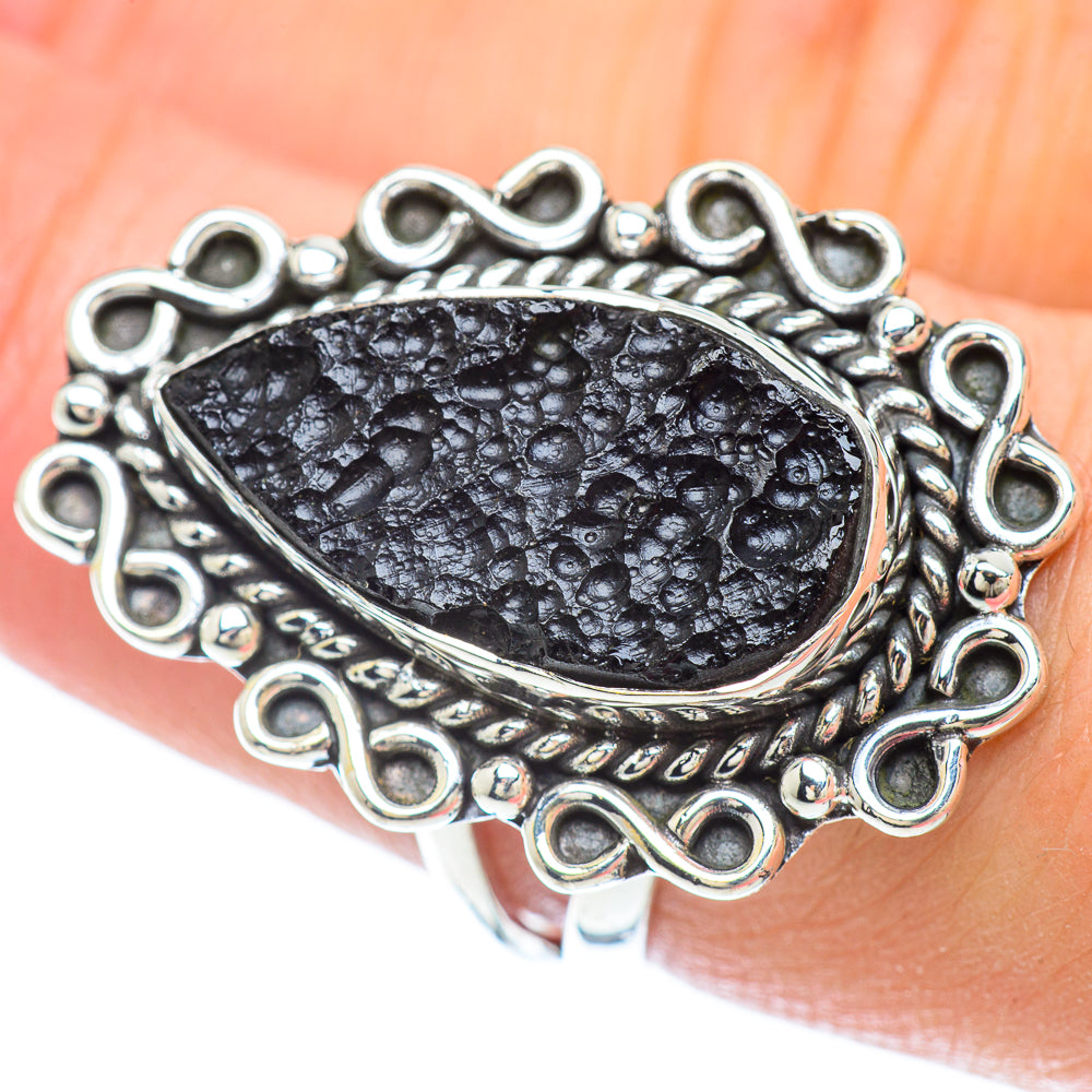 Tektite Rings handcrafted by Ana Silver Co - RING56404