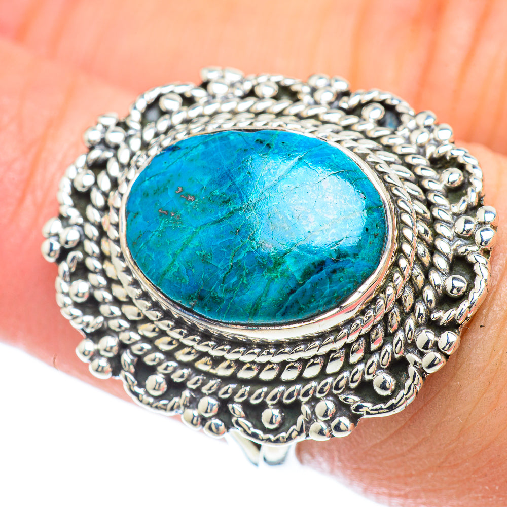 Chrysocolla Rings handcrafted by Ana Silver Co - RING56411