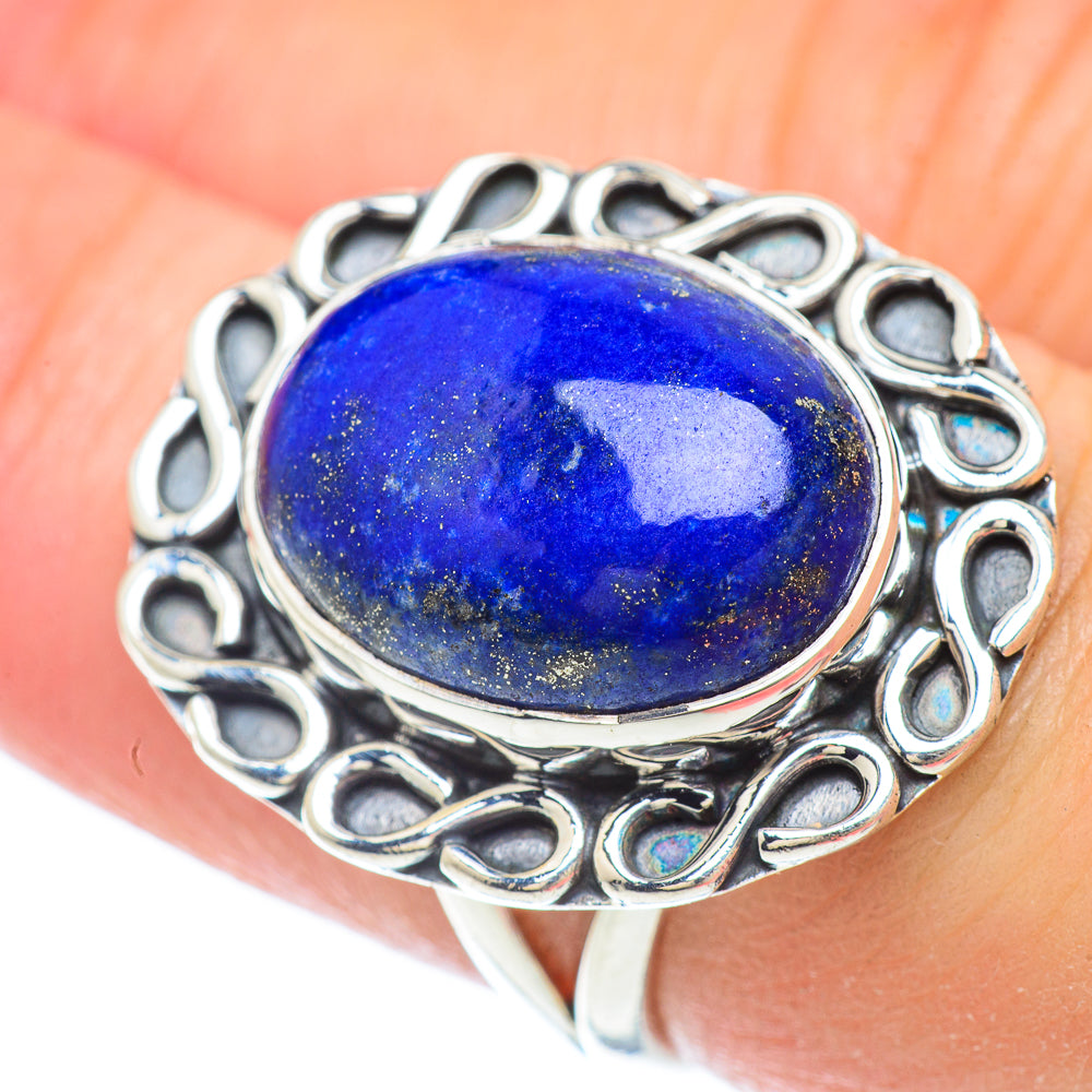 Lapis Lazuli Rings handcrafted by Ana Silver Co - RING56413