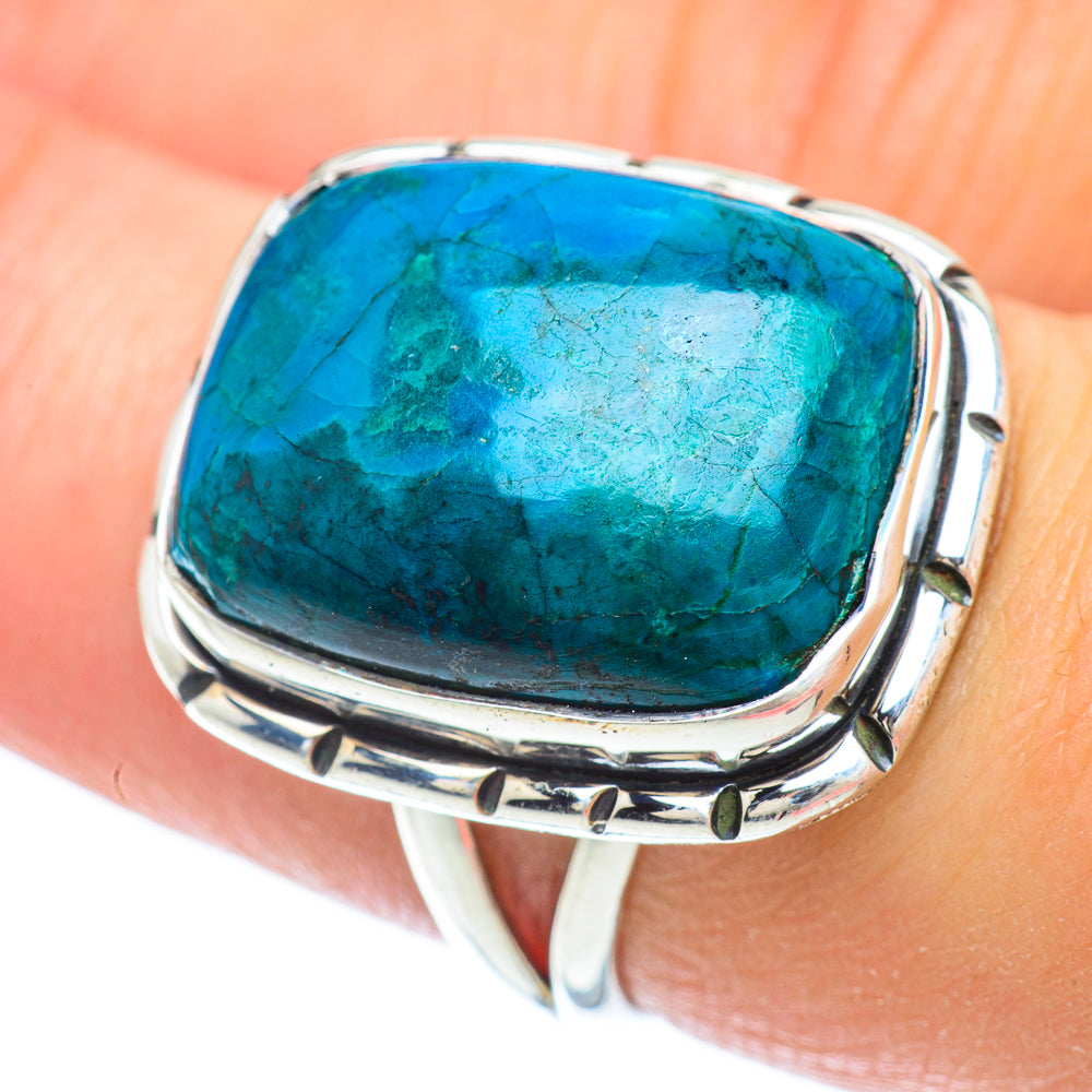 Chrysocolla Rings handcrafted by Ana Silver Co - RING56414
