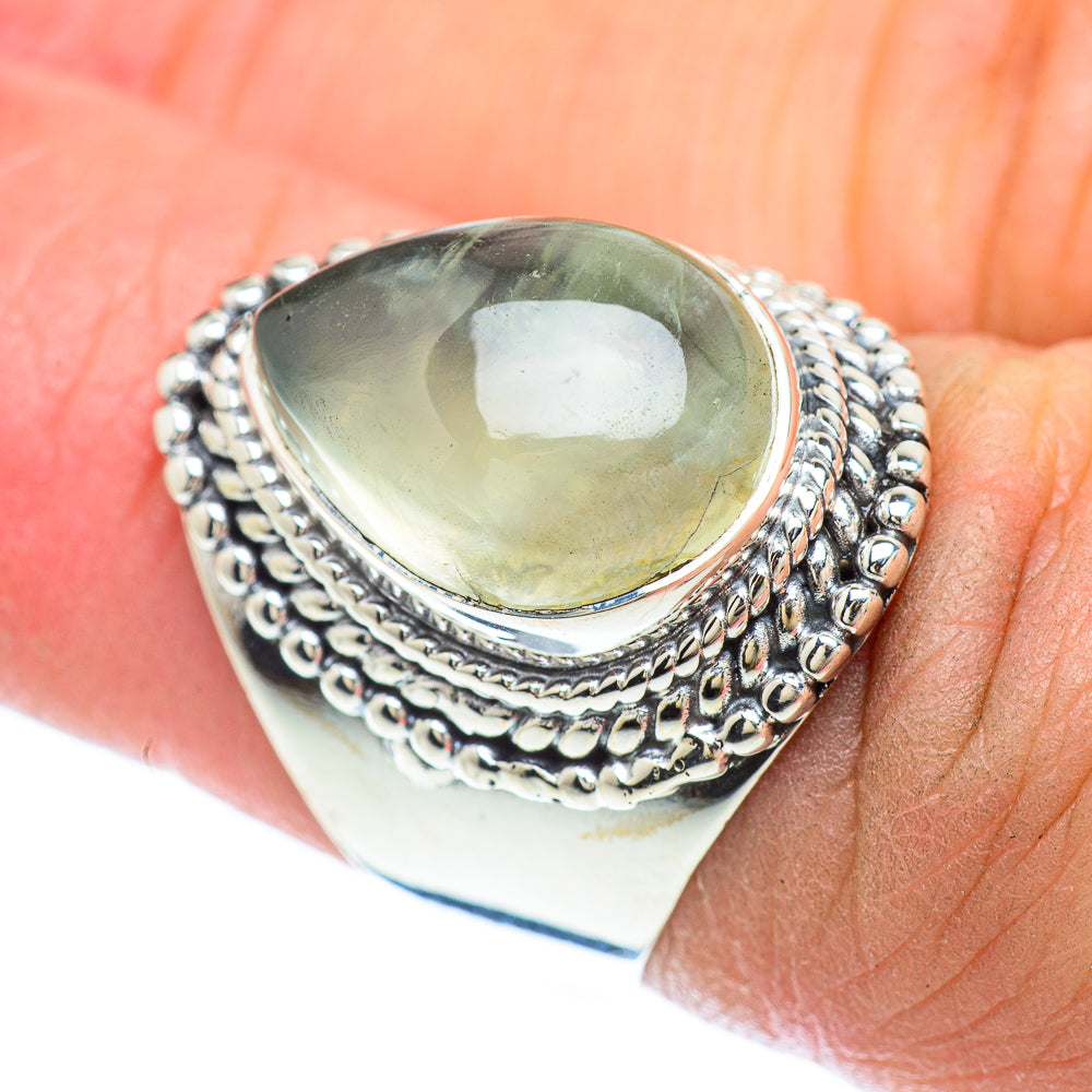 Prehnite Rings handcrafted by Ana Silver Co - RING56418