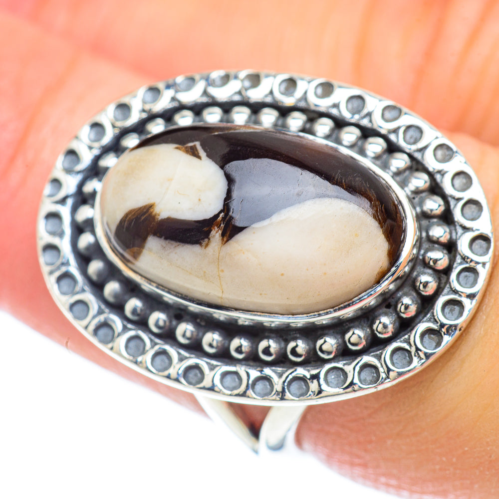 Peanut Wood Jasper Rings handcrafted by Ana Silver Co - RING56422
