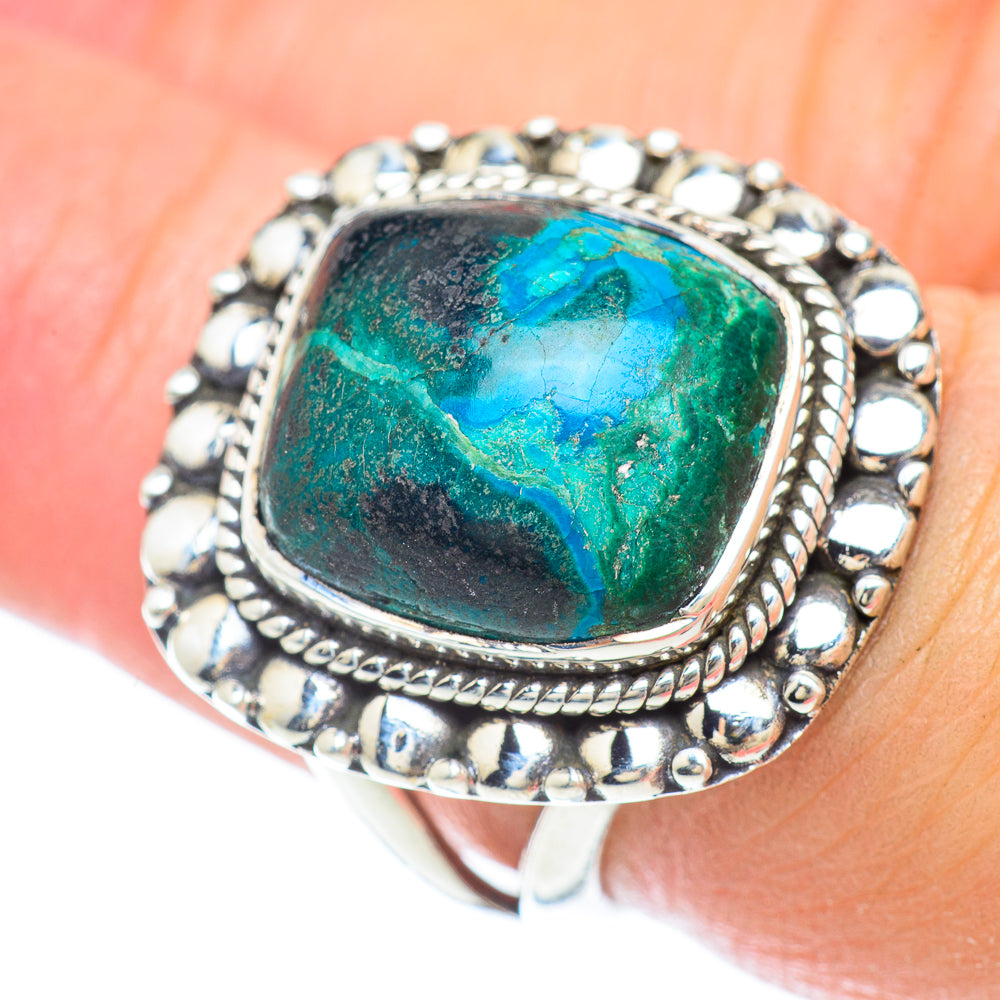 Chrysocolla Rings handcrafted by Ana Silver Co - RING56437