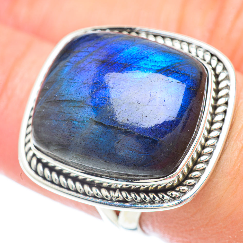 Labradorite Rings handcrafted by Ana Silver Co - RING56441