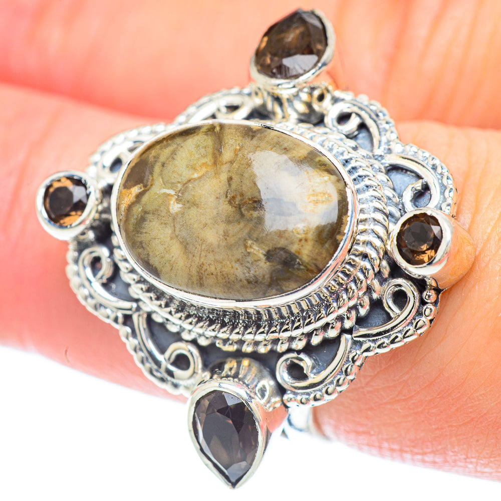 Petrified Wood Rings handcrafted by Ana Silver Co - RING56446