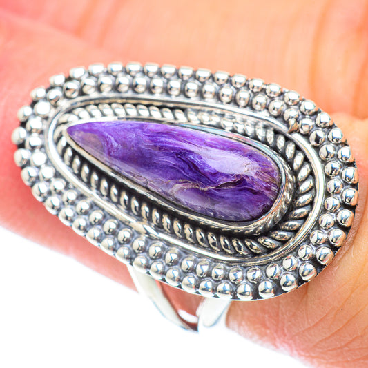 Charoite Rings handcrafted by Ana Silver Co - RING56454