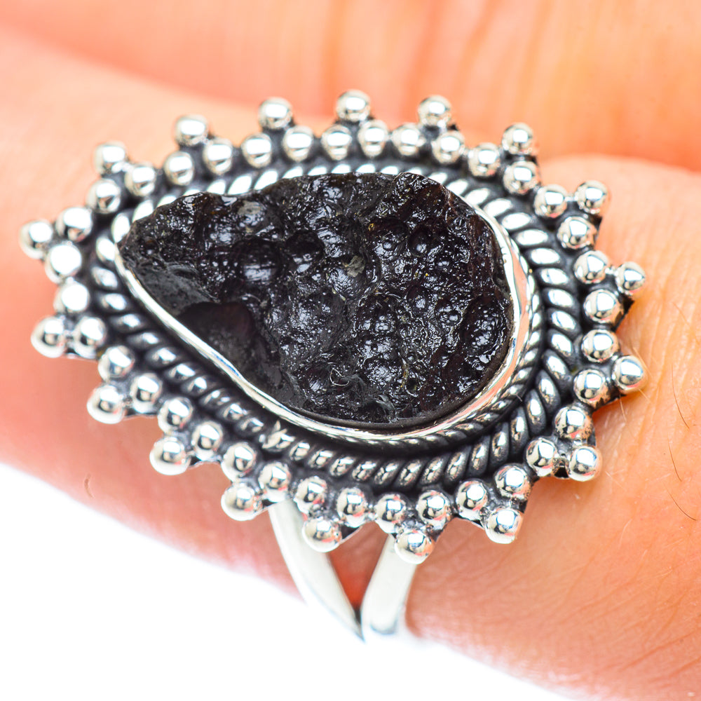 Tektite Rings handcrafted by Ana Silver Co - RING56456