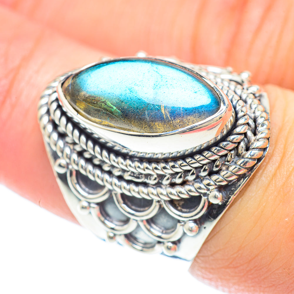 Labradorite Rings handcrafted by Ana Silver Co - RING56461