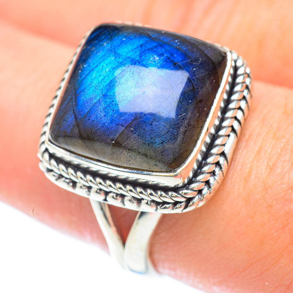 Labradorite Rings handcrafted by Ana Silver Co - RING56463