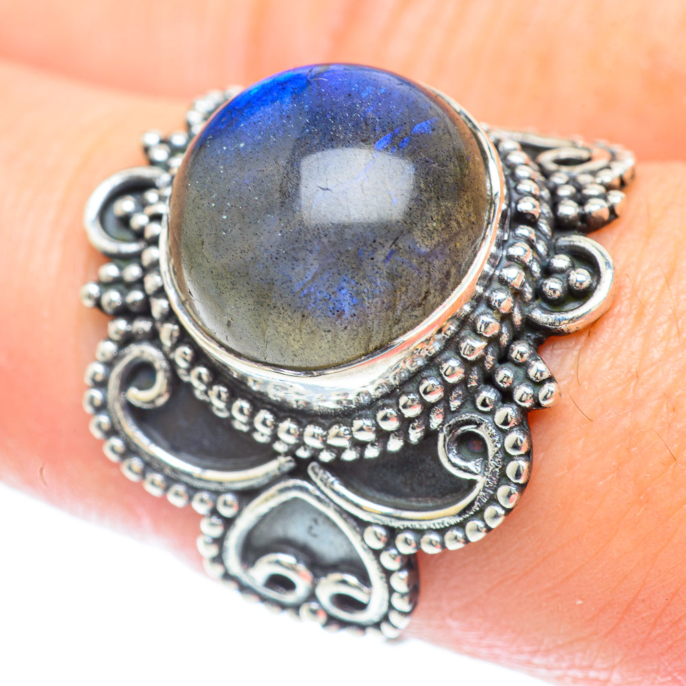 Labradorite Rings handcrafted by Ana Silver Co - RING56464