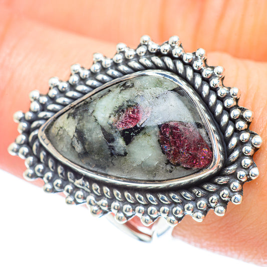 Russian Eudialyte Rings handcrafted by Ana Silver Co - RING56474