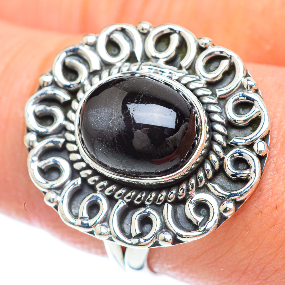 Black Onyx Rings handcrafted by Ana Silver Co - RING56475