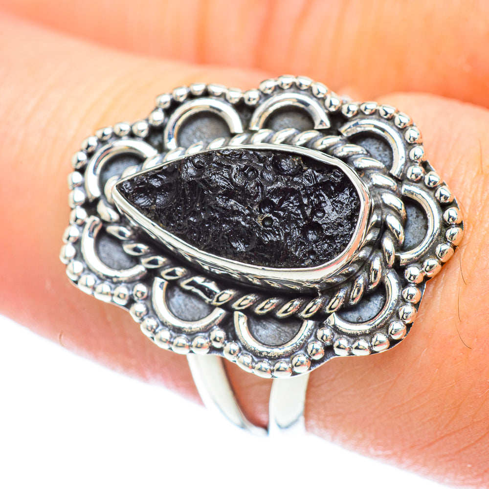 Tektite Rings handcrafted by Ana Silver Co - RING56476
