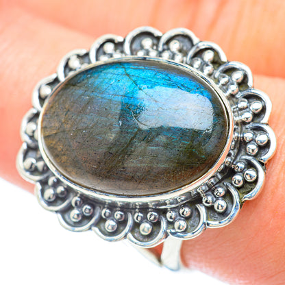 Labradorite Rings handcrafted by Ana Silver Co - RING56480