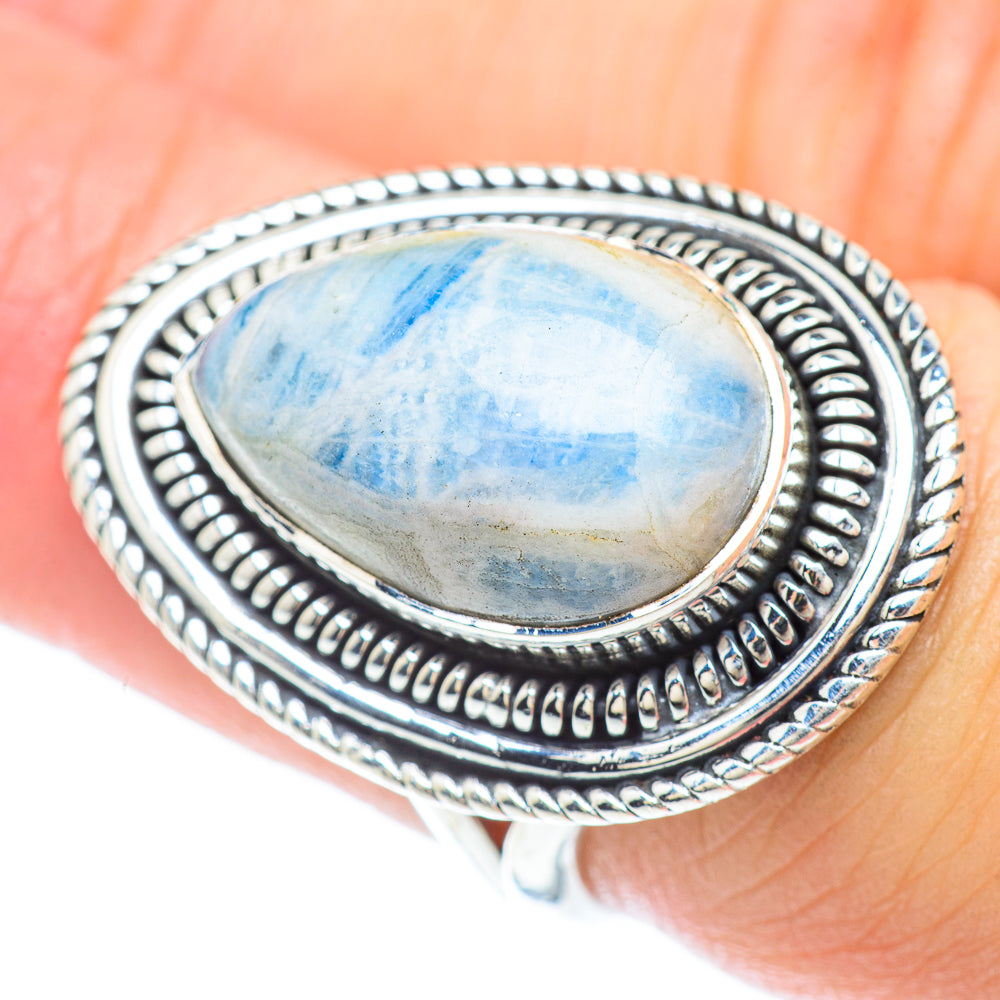 Blue Scheelite Rings handcrafted by Ana Silver Co - RING56481