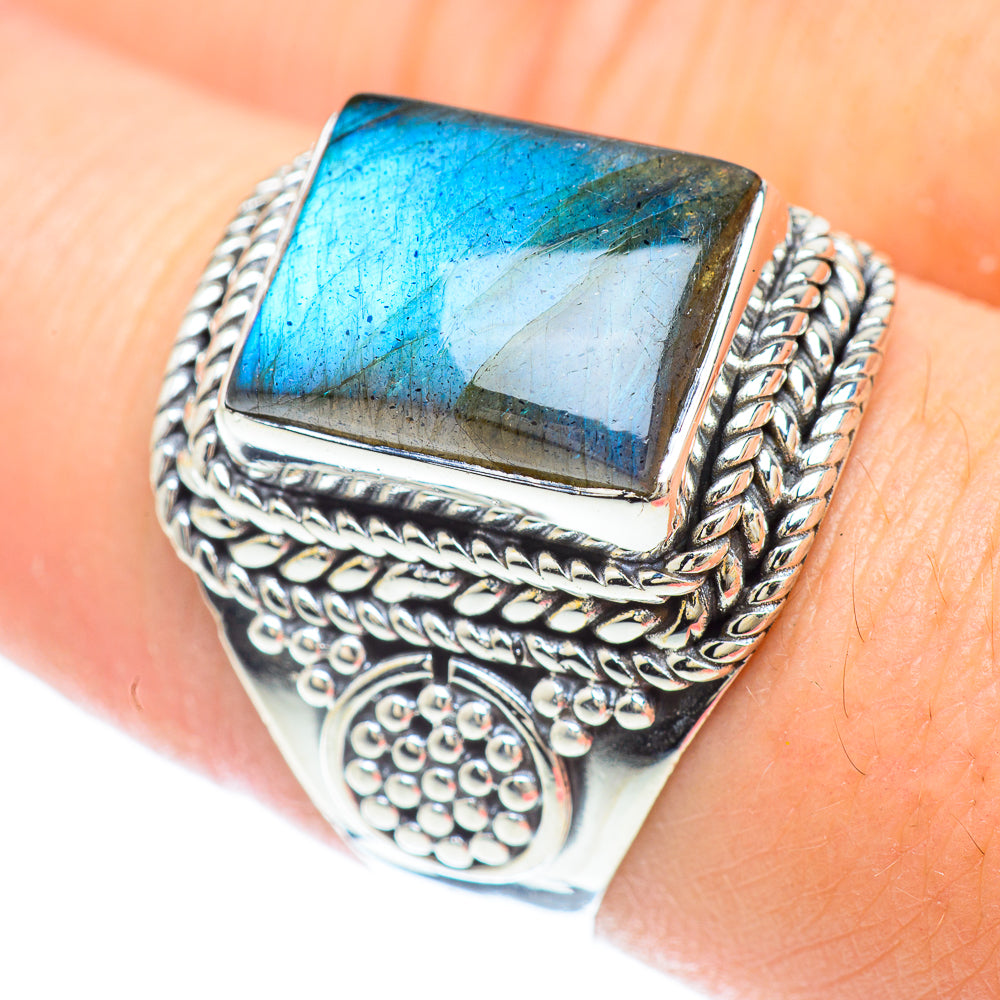 Labradorite Rings handcrafted by Ana Silver Co - RING56483