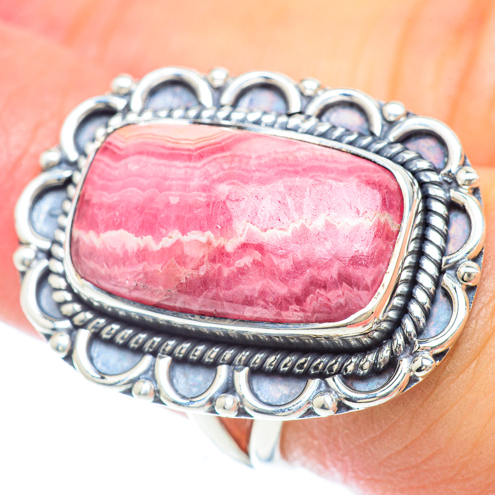 Rhodochrosite Rings handcrafted by Ana Silver Co - RING56496