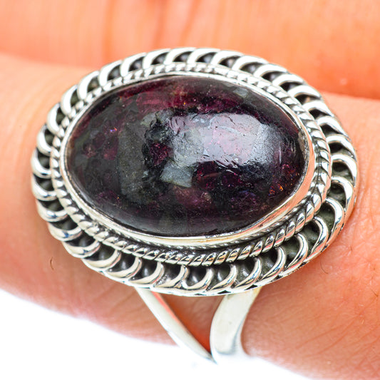 Russian Eudialyte Rings handcrafted by Ana Silver Co - RING56498