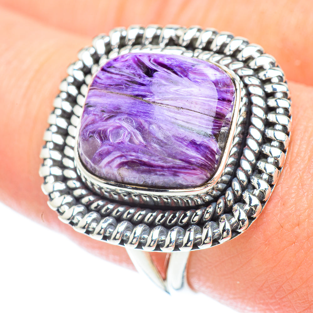 Charoite Rings handcrafted by Ana Silver Co - RING56500