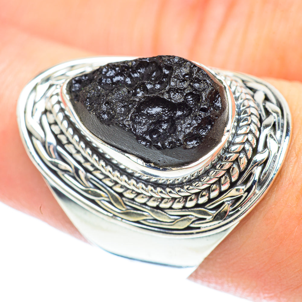 Tektite Rings handcrafted by Ana Silver Co - RING56501