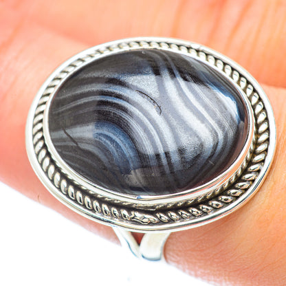 Psilomelane Rings handcrafted by Ana Silver Co - RING56502
