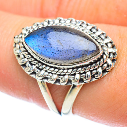 Labradorite Rings handcrafted by Ana Silver Co - RING56512