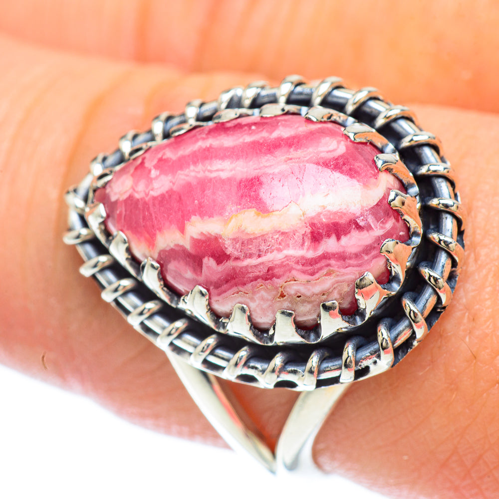 Rhodochrosite Rings handcrafted by Ana Silver Co - RING56516