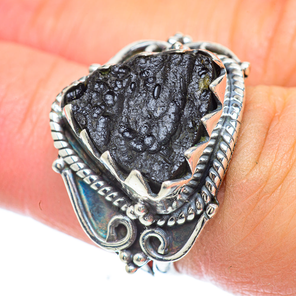Tektite Rings handcrafted by Ana Silver Co - RING56519