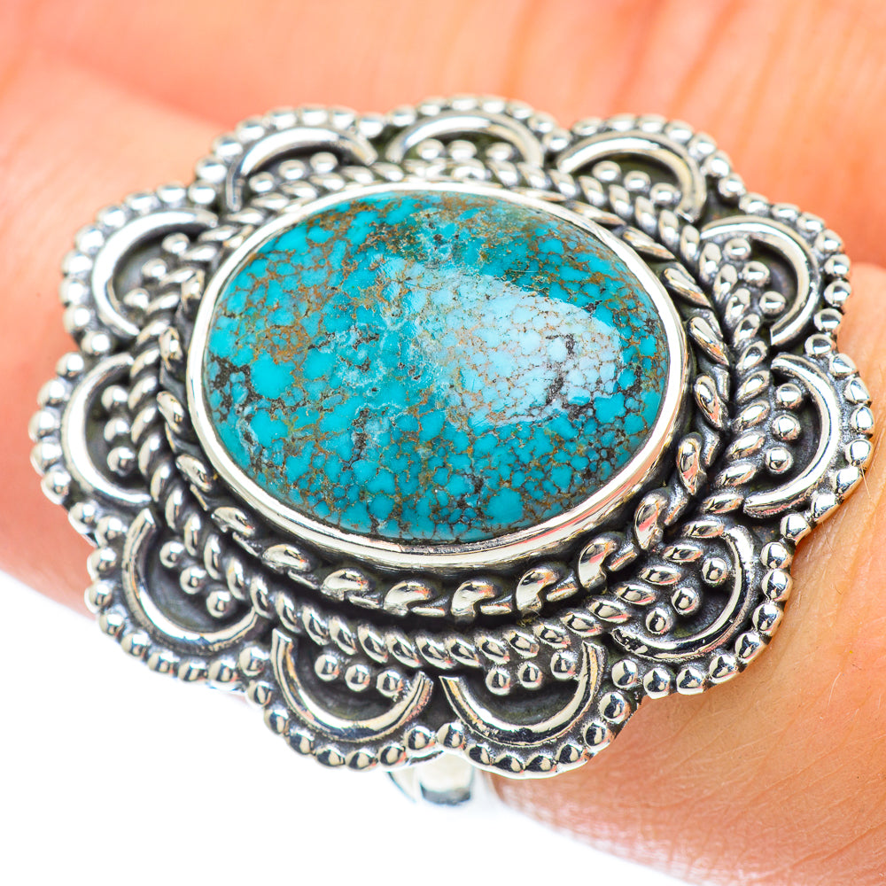 Tibetan Turquoise Rings handcrafted by Ana Silver Co - RING56525