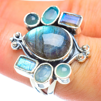 Labradorite Rings handcrafted by Ana Silver Co - RING56526