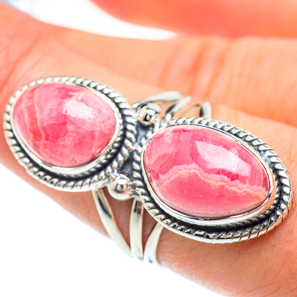 Rhodochrosite Rings handcrafted by Ana Silver Co - RING56532