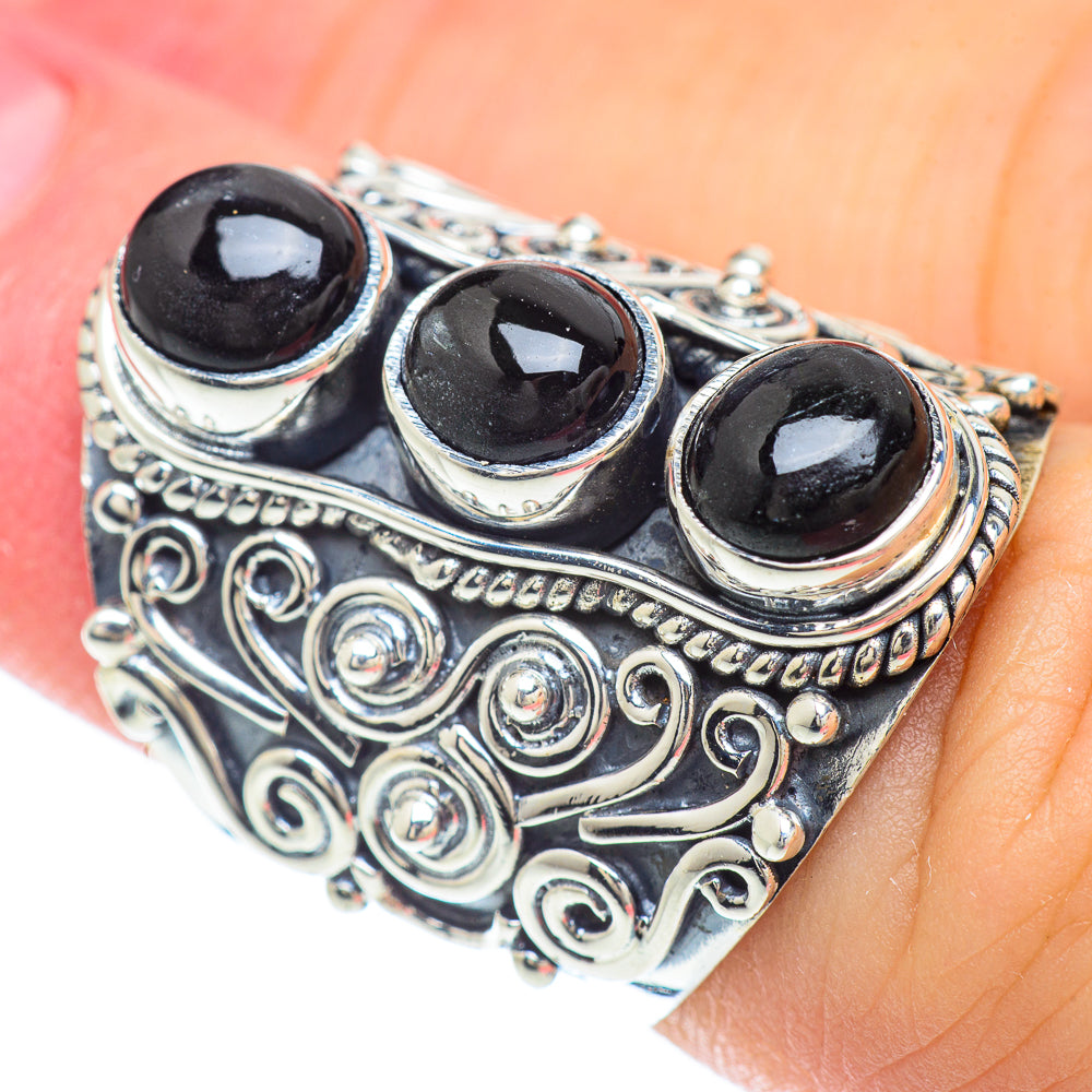 Black Onyx Rings handcrafted by Ana Silver Co - RING56538