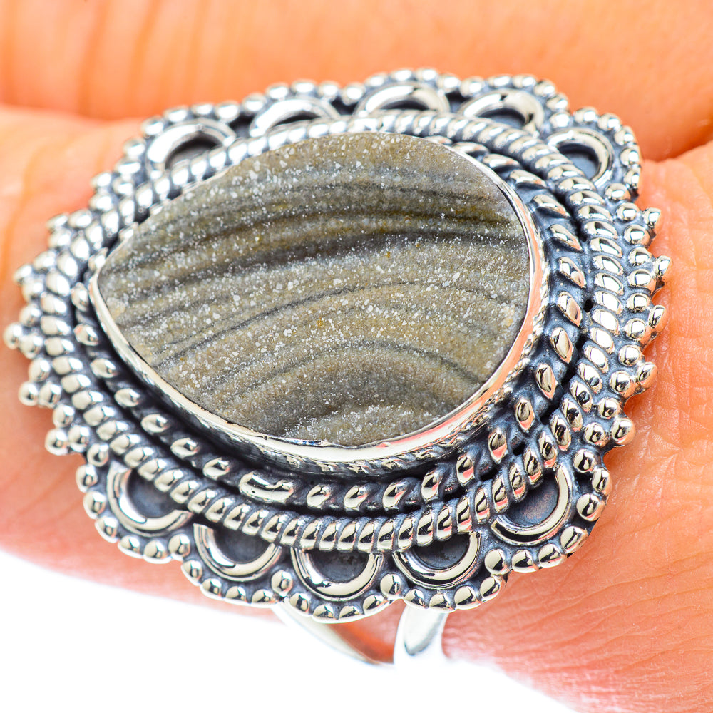 Desert Druzy Rings handcrafted by Ana Silver Co - RING56552